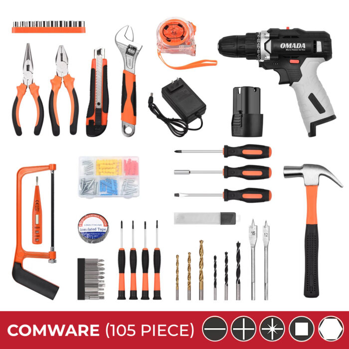 Cordless Drill Set, Portable Drill Machine