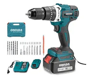 Omada 21V High-Speed and High-Torque Cordless Drill Machine